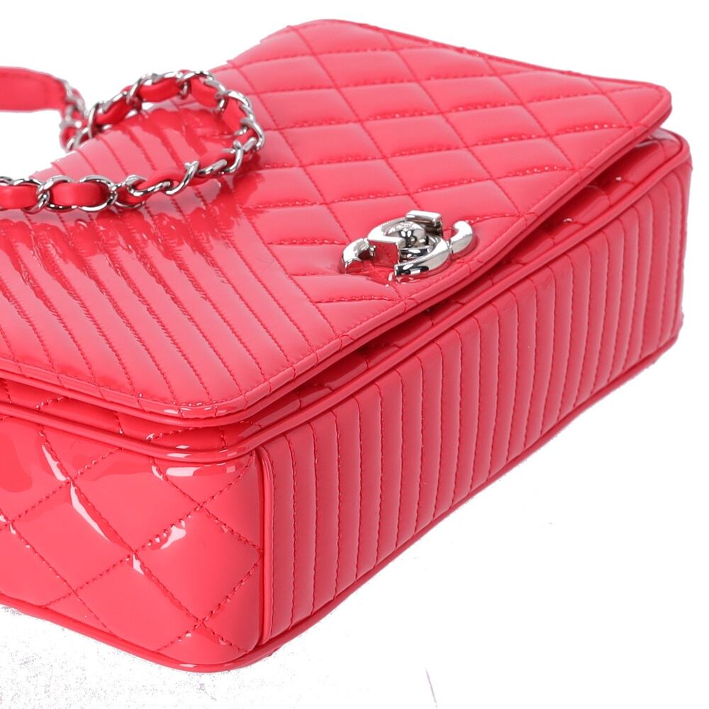 CHANEL Matelasse Coco Boy Shoulder Bag A92797 Pink Patent Leather - Picture 5 of 9